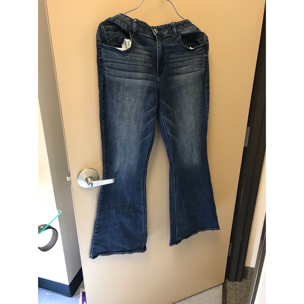 AE high rise “boot cut”super stretch jeans